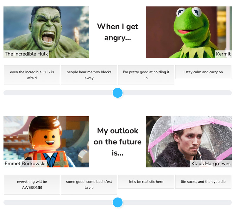 LIST What human feeling are you and other fun personality quizzes you